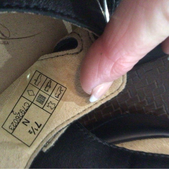 SAS Mystic - Slingback black Sandal size 7.5 - Picture 3 of 9